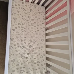 Used cot bed with mattress