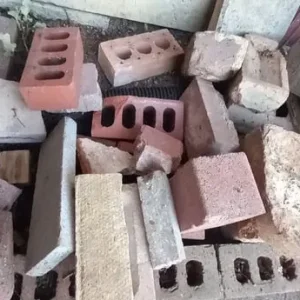 20 free bricks, all different, ready to collect at the front