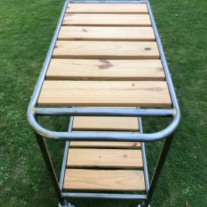 Tea trolly industrial mid century style - Image 2