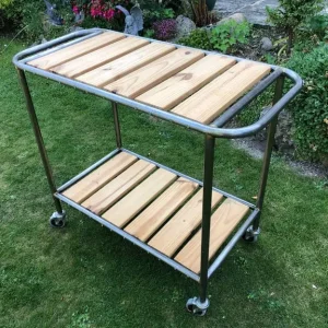 Tea trolly industrial mid century style - Image 8