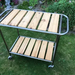 Tea trolly industrial mid century style