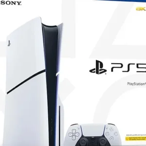PS5 disc edition white with controller, box and receipt
