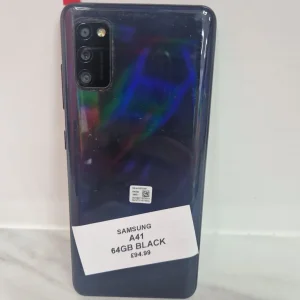 SAMSUNG A41 BLACK 64GB UNLOCKED