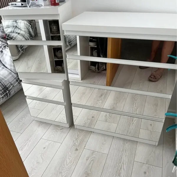 Wardrobe chest of drawers and 2 bedside tables