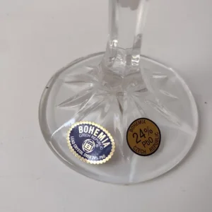 6 x Bohemia Crystal wine glasses - Image 3