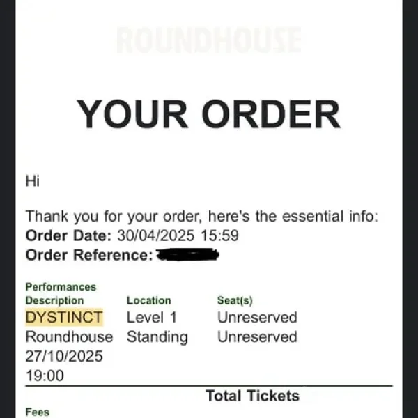 DYSTINCT concert tickets