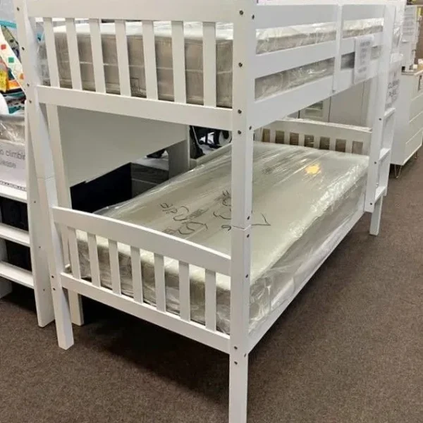 Single Ashton Wooden Bunk Bed with 2 Mattresses