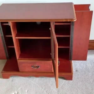 TV stand with CD racks - Image 2