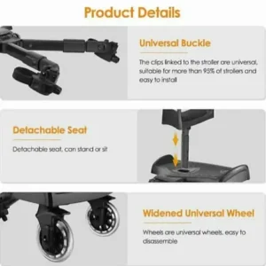 Universal Buggy Board with Seat - Image 4
