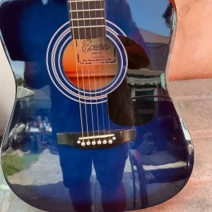 Encore model EN155 BLMOFT acoustic guitar full size - Image 2