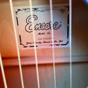 Encore model EN155 BLMOFT acoustic guitar full size - Image 3