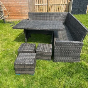Garden rattan furniture six seat - Image 2