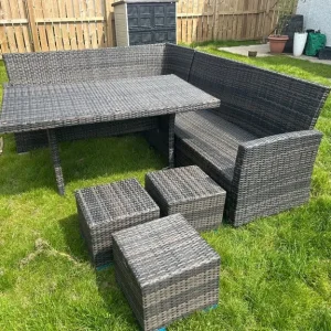 Garden rattan furniture six seat - Image 3