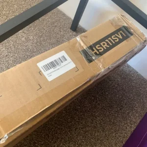 Silver clothes rail with wheels by Songmics - Image 2