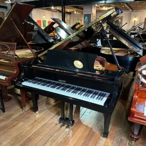 Ascot GP-148 Baby Grand Piano – Black Gloss, Fully Tuned, Includes Stool and 5-Year Warranty