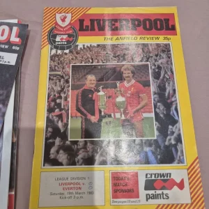 Vintage Liverpool football magazine collection