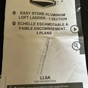 Macallistar Easy Store Aluminium 3-part loft ladder - Image 3