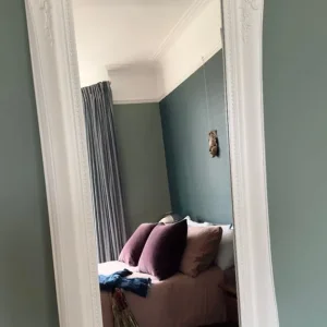 Full Length White Mirror with Stand - Image 3