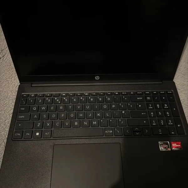 HP 15.6-inch laptop with Ryzen 3, 4GB RAM, 128GB SSD