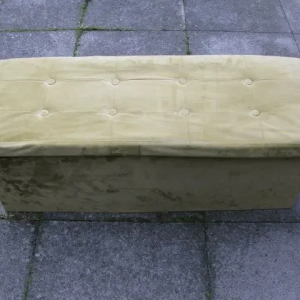 Ottoman Folding Storage Box Footstool Seat