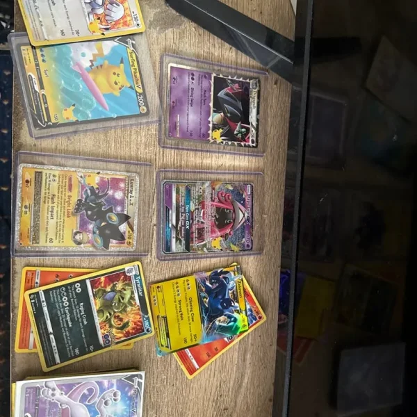 Mixture of different Pokémon cards