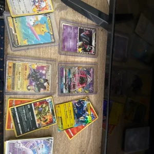 Mixture of different Pokémon cards