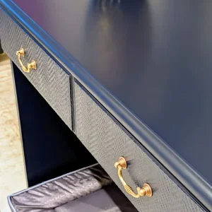 Space-saving dog bed in inky blue - Image 4