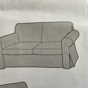 IKEA Erktorp 2 seater sofa cover set