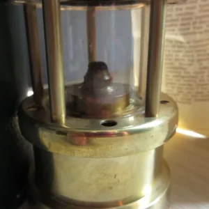 Vintage Hockley Welsh Miners Lamp Small Brass Safety Lamp with Original Box - Image 3