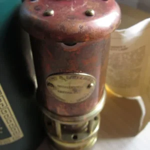 Vintage Hockley Welsh Miners Lamp Small Brass Safety Lamp with Original Box - Image 4