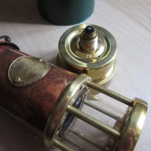Vintage Hockley Welsh Miners Lamp Small Brass Safety Lamp with Original Box - Image 7