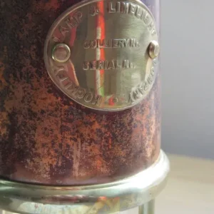 Vintage Hockley Welsh Miners Lamp Small Brass Safety Lamp with Original Box - Image 8