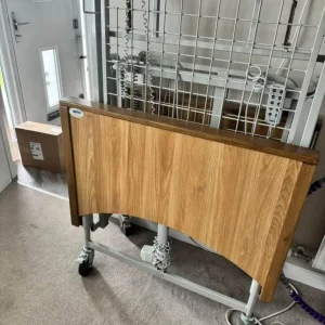 Electric Adjustable Mobility Bed with Oak Finish - Image 2