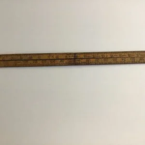 Vintage RABONE CHESTERMAN 36” 3 hinged wooden ruler. Number: 1162