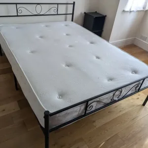 Double bed frame and 2 double mattresses - Image 2