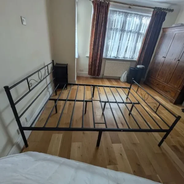 Double bed frame and 2 double mattresses
