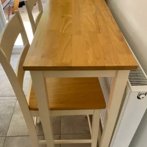Kitchen breakfast set, table and two chairs - Image 2