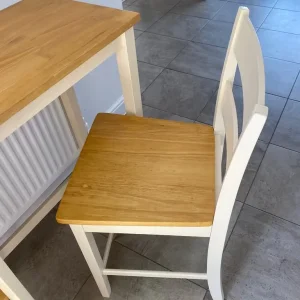 Kitchen breakfast set, table and two chairs - Image 4