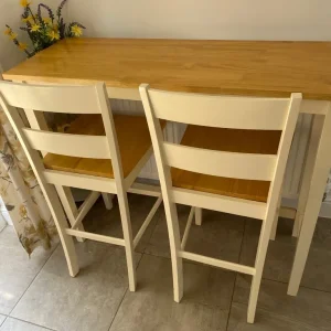 Kitchen breakfast set, table and two chairs