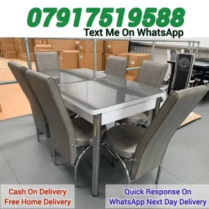 extendable dining table and chairs - Image 2