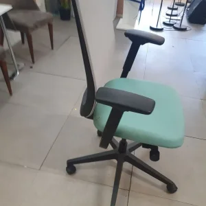 Steelcase Reply Office Chair Black Grey Torquoise Mesh Lumbar - Image 2