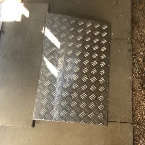 Aluminium checker plate ramp for 6 inch(15 cm) step