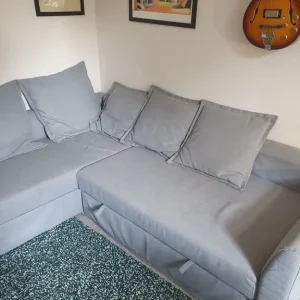 Holmsund Ikea Sofa Bed Grey/Blue