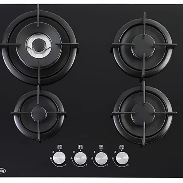 Belling 60cm Gas on Glass 4 Burner Hob - Black
