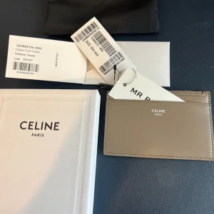 Celine Homme Logo Print Leather Cardholder