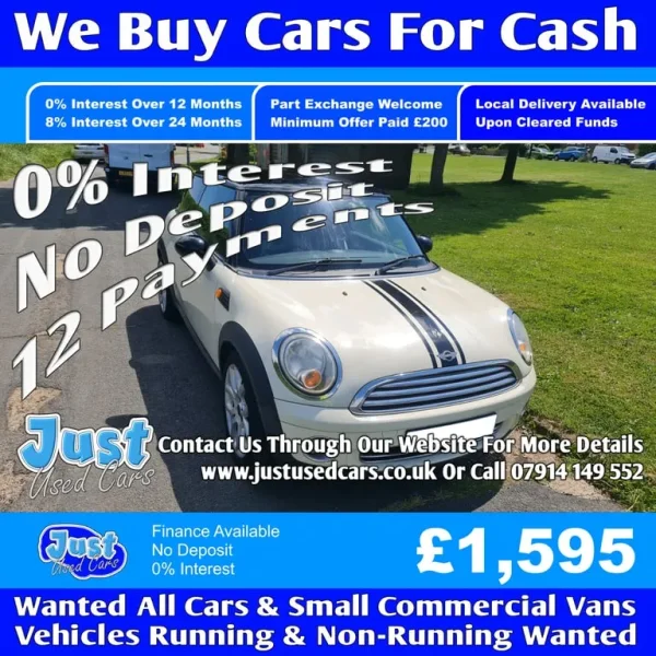 Mini Cooper 1.6 Manual Patrol 2007 Service History ULEZ Compliant