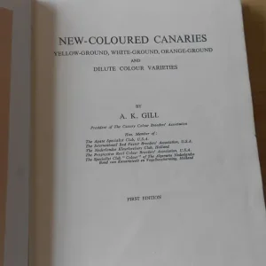 First edition Coloured canary book and Bird Rings - Image 4