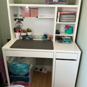 IKEA Micke desk with high unit - Image 3