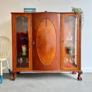 Large Vintage Glass Display Cabinet - Image 3