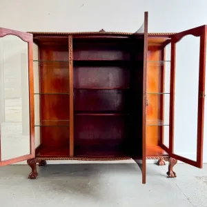 Large Vintage Glass Display Cabinet - Image 4